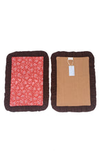 Jogo Americano Matelassê Babado Floral/Listra