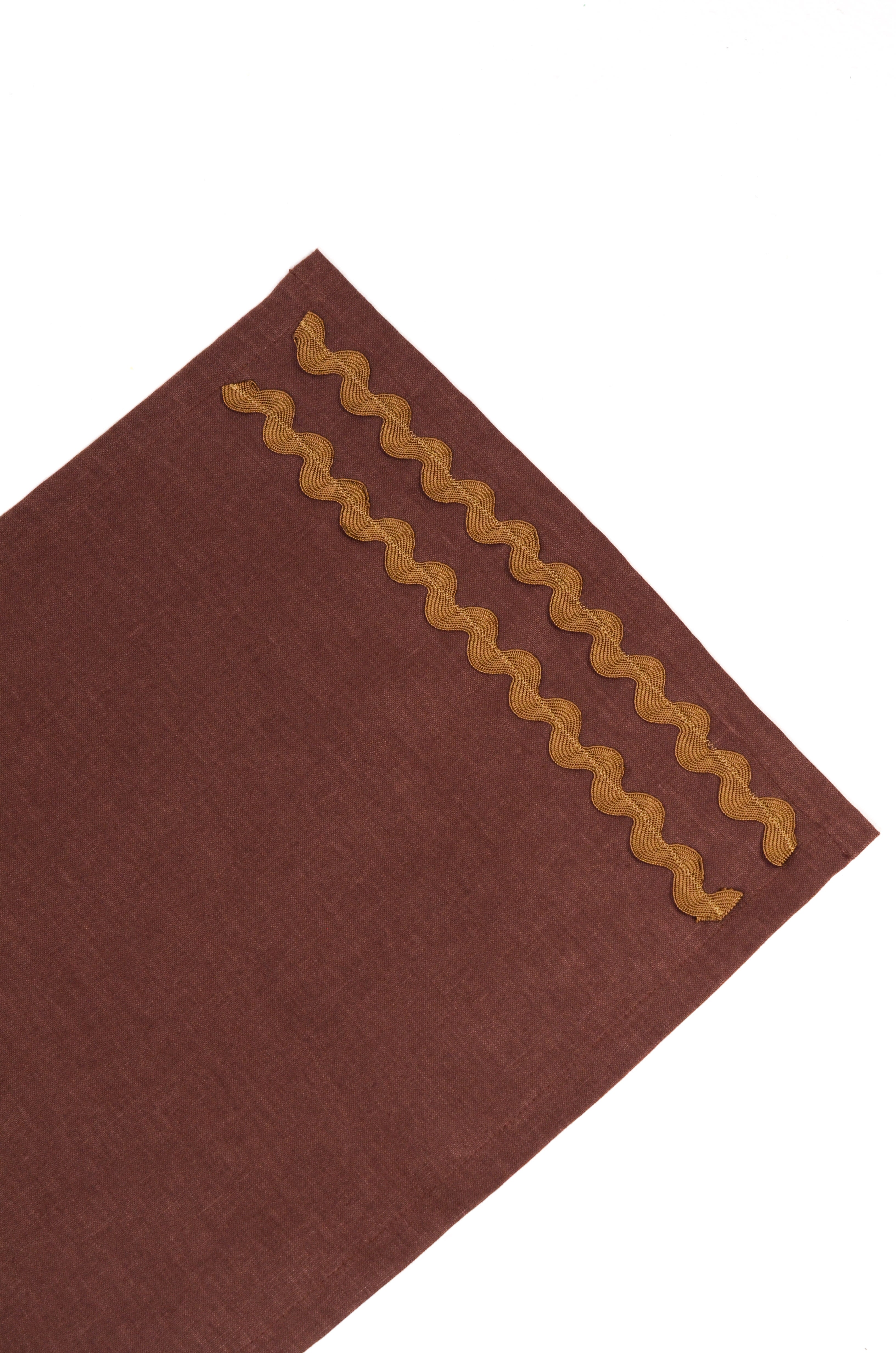 Jogo Americano Linho Sianinha Marrom Café