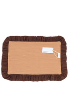 Jogo Americano Matelassê Babado Floral/Listra