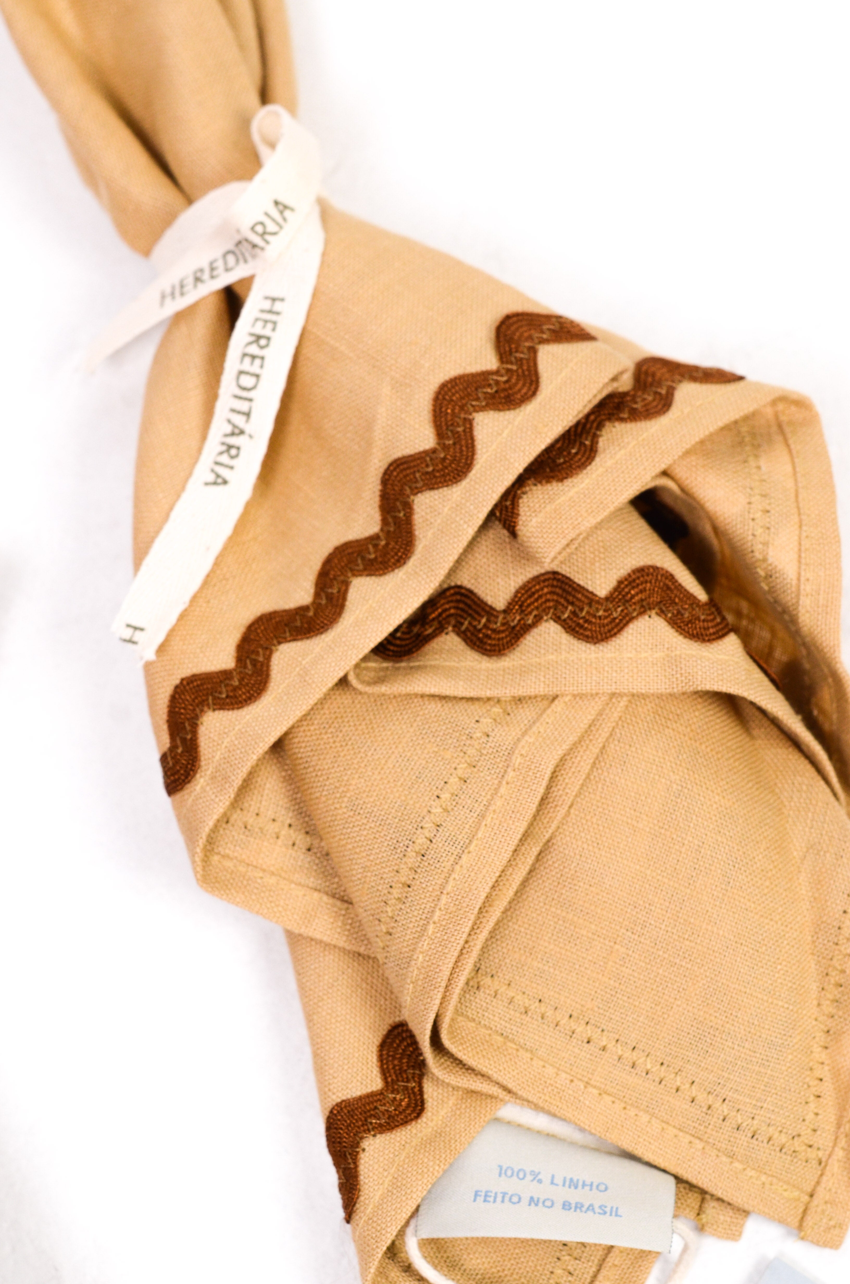 Guardanapo Linho Sianinha Areia Fofa