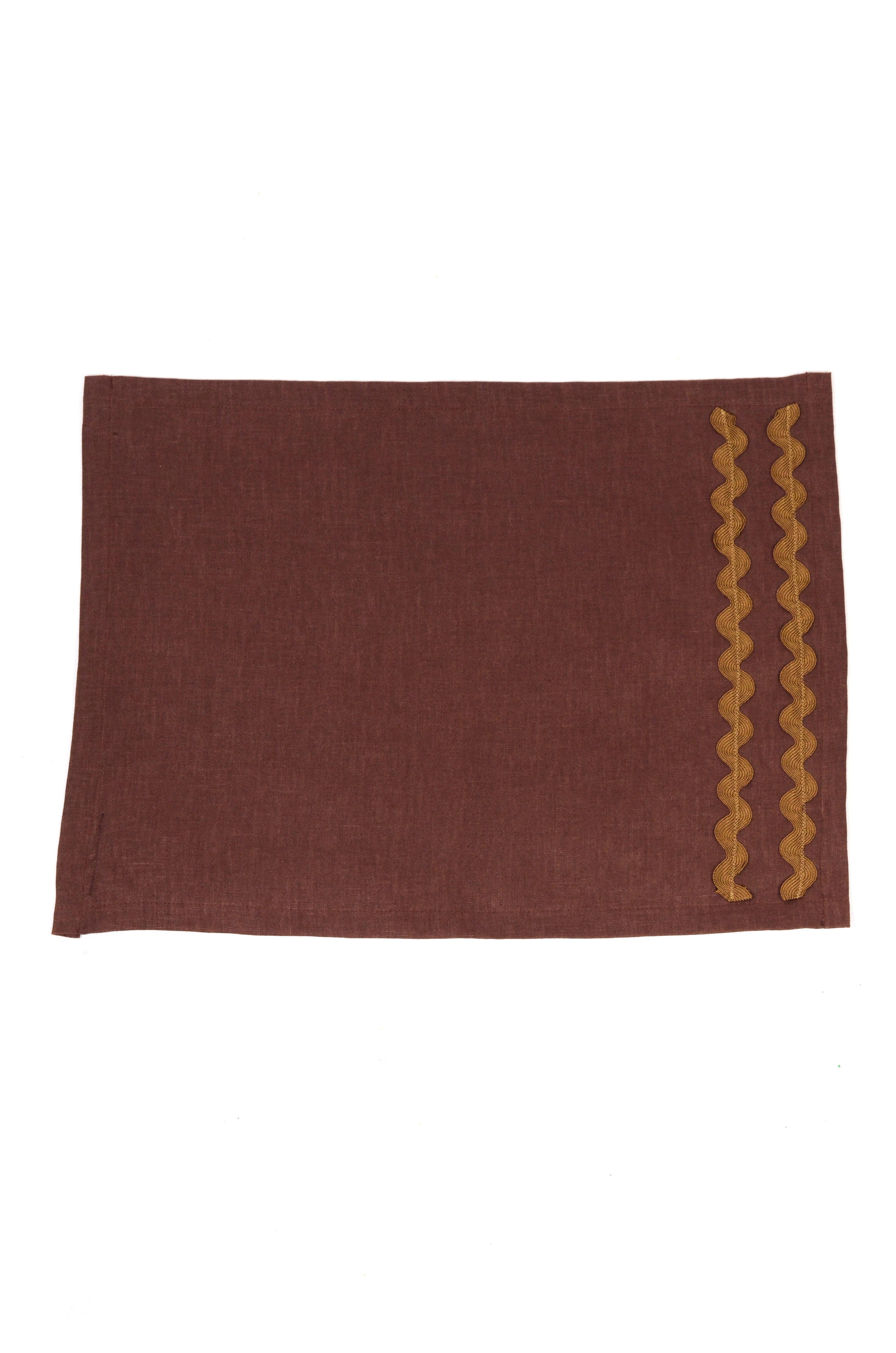 Jogo Americano Linho Sianinha Marrom Café