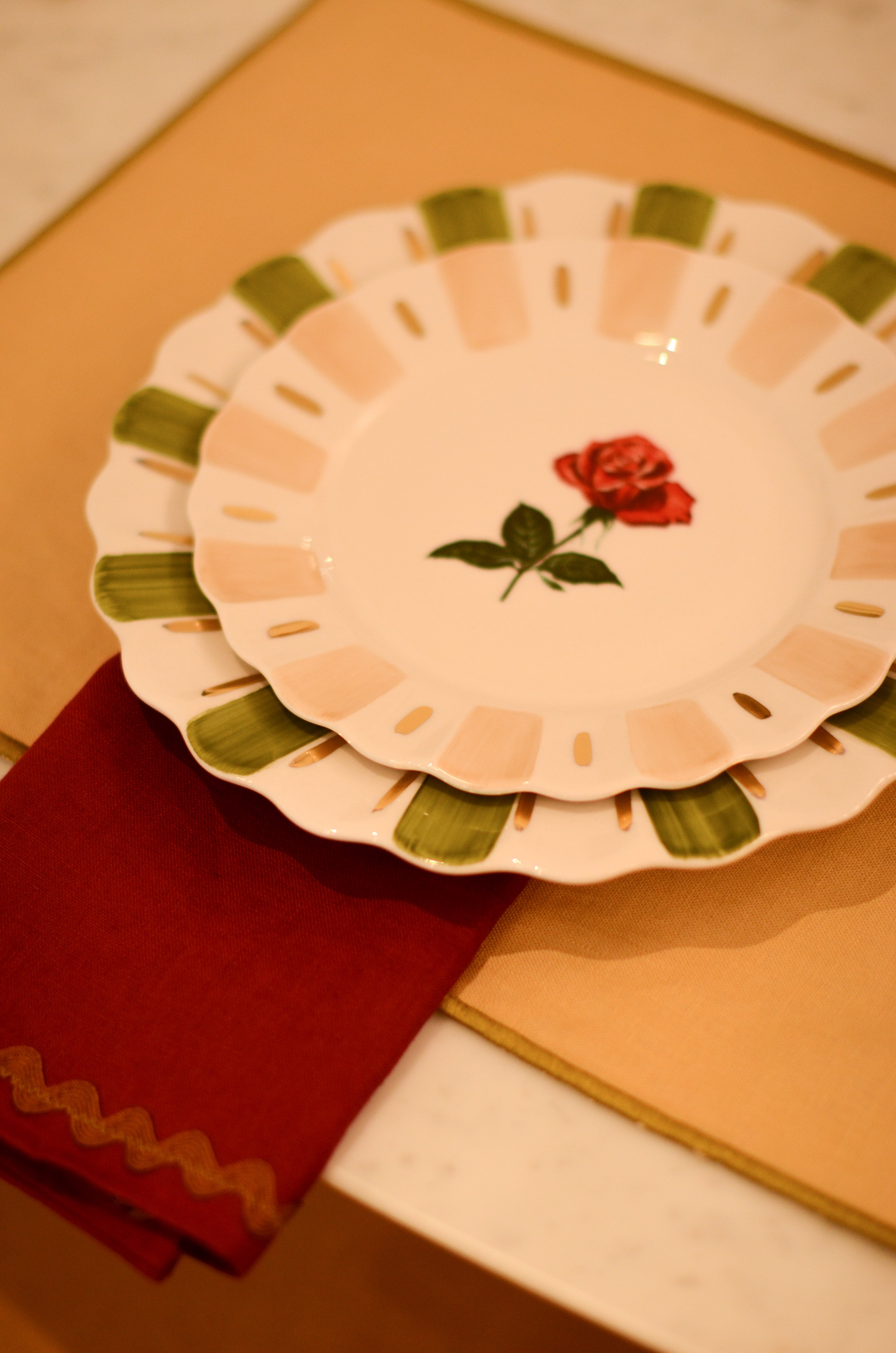 Prato Sobremesa Porcelana Bom Jardim