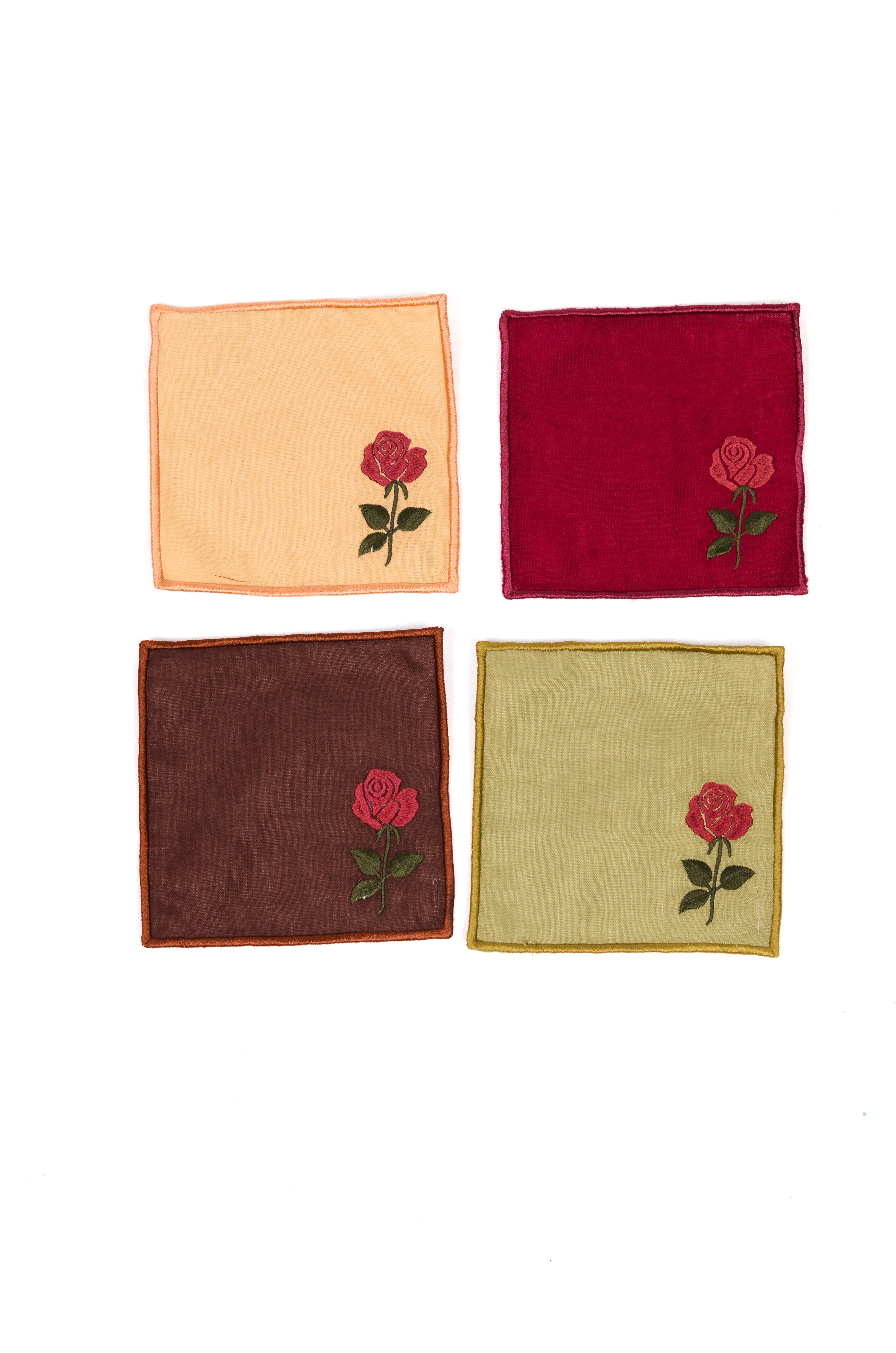 Set Guardanapo Coquetel Rosa